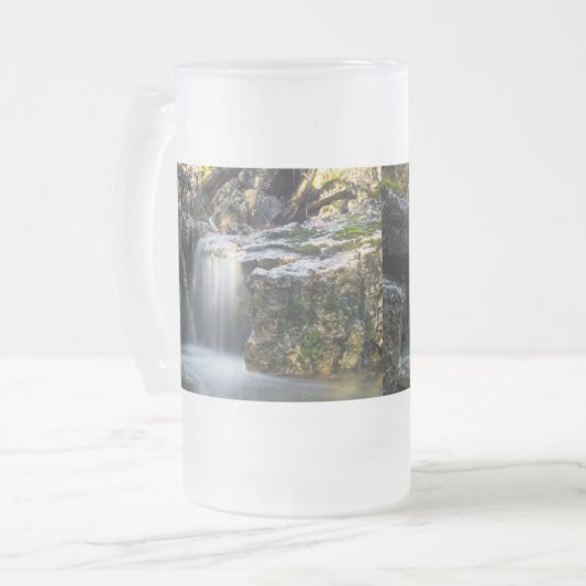 セレニティスパ滝フロストグラスビアマグ フロストグラスビールジョッキ (正面左)