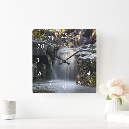 セレニティスパ秋ウォールクロック スクエア壁時計 (ホーム)