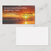 セレニティスピリチュアルチャーチサンセットビジネスカード 名刺 (正面/裏面)