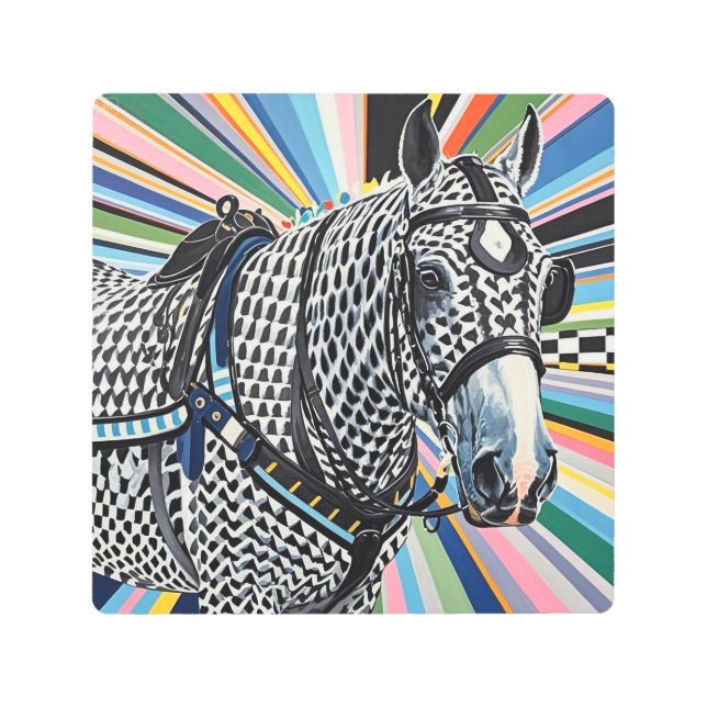 セレニティスプラッシュウォーターカラーウォールアート メタルプリント (正面)