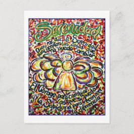 セレニティスペインの祈りの言葉エンジェルポストカード ポストカード