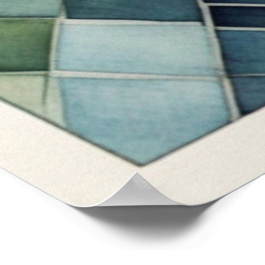 セレニティズフライト:幾何学的エレガンスドラゴンフライ ポスター (角)