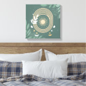 セレニティセージ：ボホミニマリズム キャンバスプリント (インサイチュ (寝室))