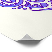 セレニティツリーオブライフマンダラソーシングシェード ポスター (角)