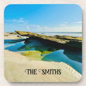 セレニティパーソナライズされたビーチシーンコースター コースター (正面)