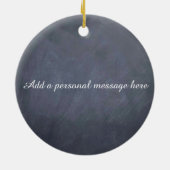 セレニティパーソナライズされた祈りの言葉シャルボードギフト セラミックオーナメント (裏面)