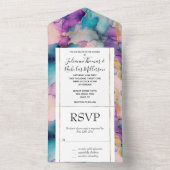 セレニティピティクリスタルブルー オールインワン招待状 (内側)