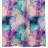 セレニティピティクリスタルブルー シャワーカーテン (正面)