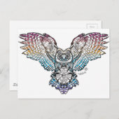 セレニティフクロウ ポストカード (正面/裏面)