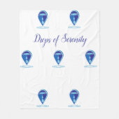 セレニティブランケットのドロップ フリースブランケット (正面)