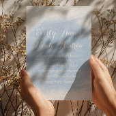 セレニティブルーウォーター結婚カラー 招待状