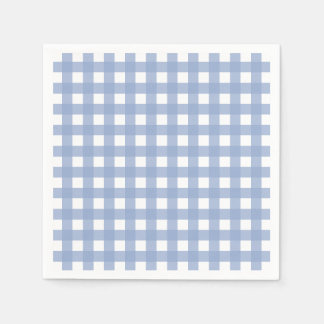 セレニティブルーギンガム スタンダードカクテルナプキン