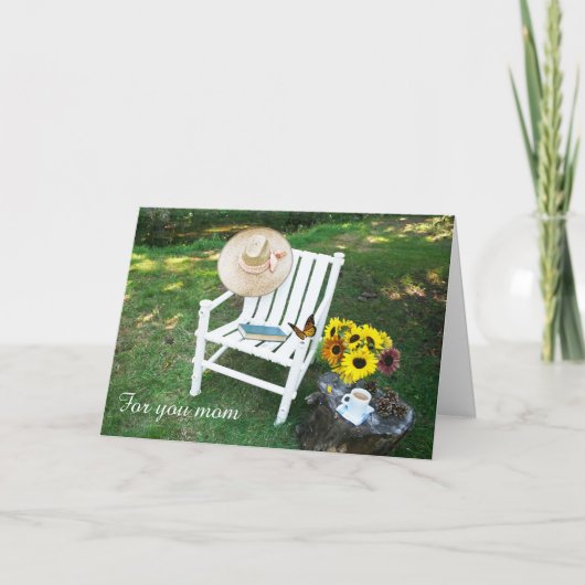 セレニティマザーズデイ折り畳みグリーティングカード カード (正面)