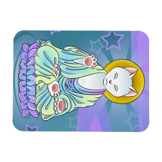 セレニティミオウ仏教猫マグネット マグネット (横)