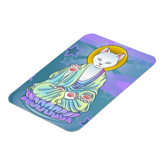 セレニティミオウ仏教猫マグネット マグネット (左側)