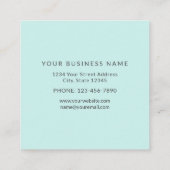 セレニティヨガインストラクター – ヨガプラクティス スクエア名刺 (裏面)