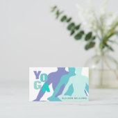 セレニティヨガインストラクター – ヨガプラクティス 名刺 (スタンド正面)