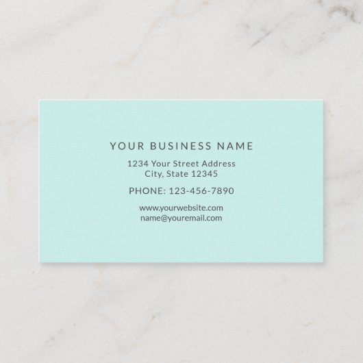 セレニティヨガインストラクター – ヨガプラクティス 名刺 (裏面)