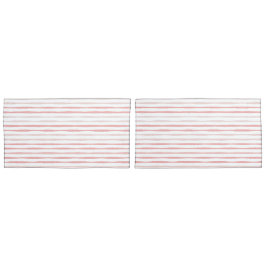 セレニティロマンチックストライプのピンクキング 枕カバー