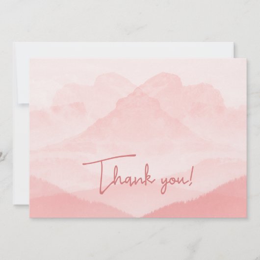 セレニティロマンティックピンク風景 シーズンカード (正面)