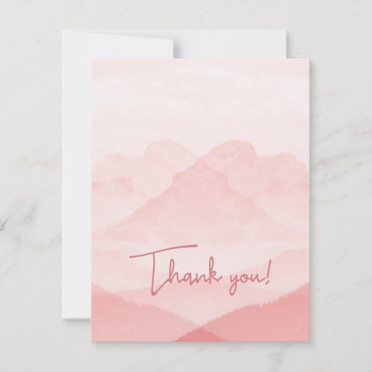 セレニティロマンティックピンク風景 シーズンカード (正面)