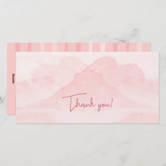 セレニティロマンティックピンク風景 シーズンカード (正面/裏面)