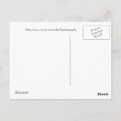 セレニティーイン金ゴールドとグリーン《植物》アスペンのフラッグスタッフ ポストカード (裏面)