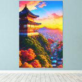 セレニティーオーバーザメトロポリス キャンバスプリント (インサイチュ (ウッドフロア))