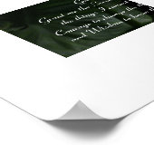 セレニティ感動的祈りの言葉カラリリーフローラ ポスター (角)