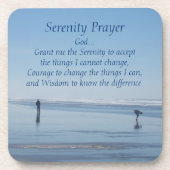 セレニティ感動的祈りの言葉ビーチウォーカーズ コースター (正面)