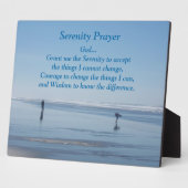 セレニティ感動的祈りの言葉ビーチウォーカーズ フォトプラーク (側面)