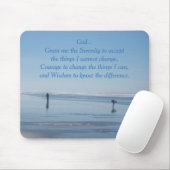 セレニティ感動的祈りの言葉ビーチウォーカーズ マウスパッド (マウス)