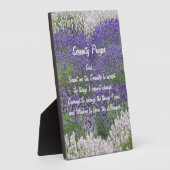 セレニティ感動的祈りの言葉ラベンダーガーデン フォトプラーク (側面)