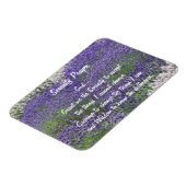 セレニティ感動的祈りの言葉ラベンダーガーデン マグネット (左側)