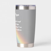 セレニティ感動的祈りの言葉レインボー 保温保冷タンブラー (背面)