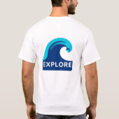 セレニティ海ウェーブTシャツにダイビング Tシャツ (裏面)