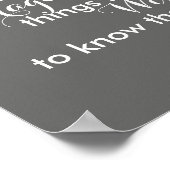 セレニティ祈りの言葉はっきりしたポスターグレーとホワイト引用文 ポスター (角)