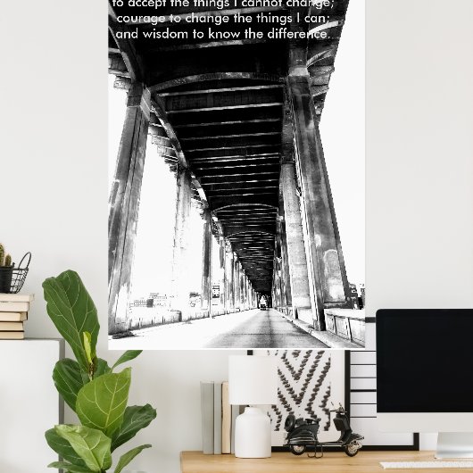 セレニティ祈りの言葉やる気を起こさせるポスター ポスター (ホームオフィス)