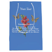 セレニティ祈りの言葉アンドバタフライ     ミディアムペーパーバッグ (正面)