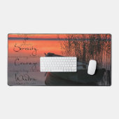 セレニティ祈りの言葉アンドボート デスクマット (キーボード&マウス)