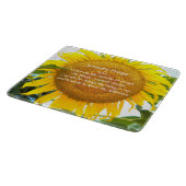 セレニティ祈りの言葉イエローサンフラワーフローラ カッティングボード (角)