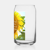 セレニティ祈りの言葉イエローサンフラワーフローラ ガラス缶 (左)