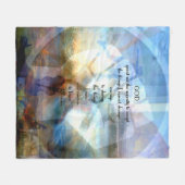 セレニティ祈りの言葉インスパイアウィズアやる気を起こさせるート フリースブランケット (正面(横))