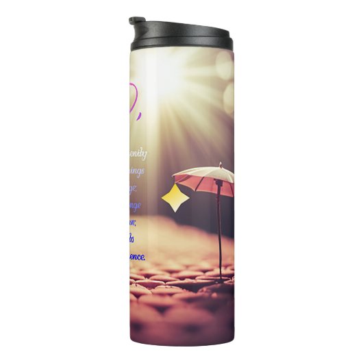 セレニティ祈りの言葉インスパイアウィズクリスチャンアート タンブラー (回転右)