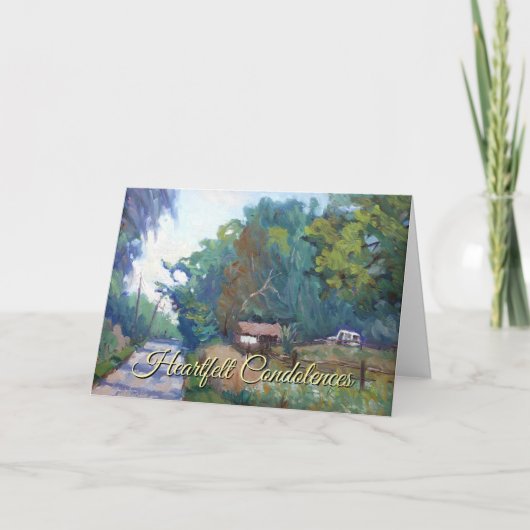 セレニティ祈りの言葉インパープルブルーグリーンオレンジ カード (正面)