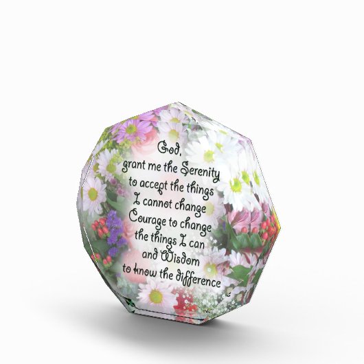 セレニティ祈りの言葉インフローラブーケデザイン フォトブロック (右)