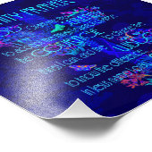 セレニティ祈りの言葉インブルー フォトプリント            (角)