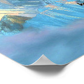 セレニティ祈りの言葉ウィズパノラマビュー山エベレスト ポスター (角)