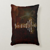 セレニティ祈りの言葉ウィズビューティフルクリスチャンアート アクセントクッション (正面(垂直))