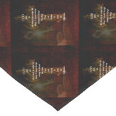 セレニティ祈りの言葉ウィズビューティフルクリスチャンアート ショートテーブルランナー (コーナー)